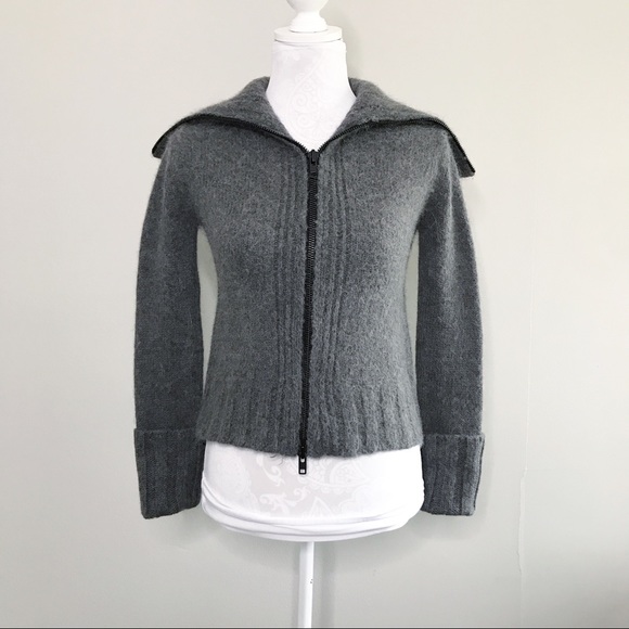 Ann Demeulemeester Sweaters - Ann Demeulemeester Alpaca Zip Cardigan/Jacket